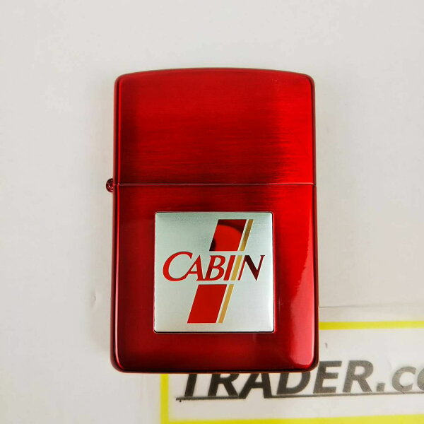 【未使用】Zippo　ジッポー ライター　CABIN　キャビン　2000年製　限定　懸賞品　ヴィンテージ　オリジナルレッド　赤　未使用品　05r3920